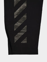 Off-White Black Glossy Arrow Nylon Trackpants