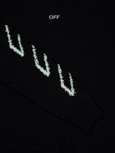 Off-White Black Diag Outline Knit Jumper
