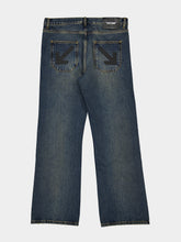 Off-White Dirty Dark Blue Half Arrow Relaxed Jeans