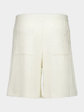 Off-White Cream Terry Cotton Bowling Shorts