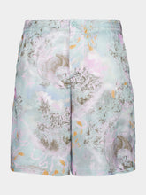 Off-White Light Multicolour Cotton Bowling Shorts