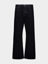 Off-White Stone Raw Black Relaxed Fit Jeans