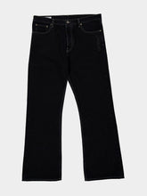 Off-White Stone Raw Black Relaxed Fit Jeans