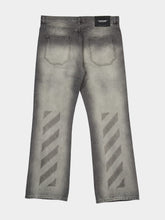 Off-White Sun-Faded Grey Relaxed Fit Jeans