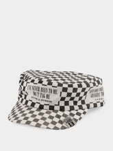 Maison Mihara Yasuhiro White Check Printed Cotton Work Cap