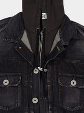Maison Mihara Yasuhiro Black Triple Layered Denim Jacket