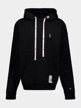 Maison Mihara Yasuhiro Black Leon Embroidery Hooded Sweatshirt