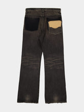 Maison Mihara Yasuhiro Black Vintage-Wash Flared Denim Jeans