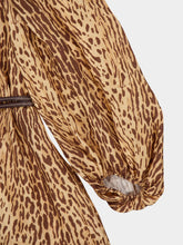 Zimmermann Tan Leopard Cascadian Tunic Mini Dress