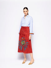 Paula Mirabi Orange Stripes Oversized Relaxed Fit Striped Shirt