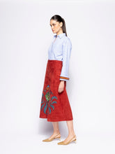 Paula Mirabi Orange Stripes Oversized Relaxed Fit Striped Shirt