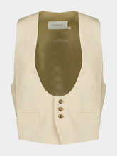 Zimmermann Cream Hypnotic Wool Vest
