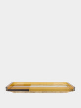 Reflections Copenhagen Amber and Clear Shadow Crystal Tray