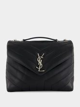 Saint Laurent Black Small Loulou Shoulder Bag