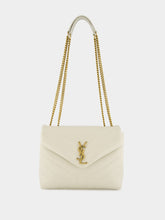 Saint Laurent Loulou Vintage White Small Shoulder Bag