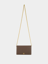 Gucci Dark Taupe GG Marmont Wallet on Chain