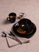 House of Capricorn Hand-Embroidered Viana Beige Linen with Beige Embroidery Tablecloth and Napkin Set