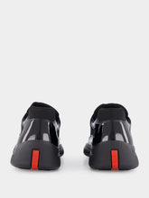 Prada Patent Leather and Technical Fabric Sneakers