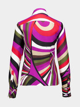 Pucci Iride-Print Silk-Twill Shirt
