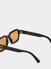 Retrosuperfuture Caro Black and Orange Geometric Sunglasses