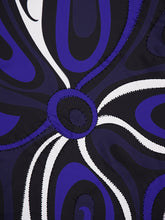 Pucci Blue Marble Print Silk Scarf