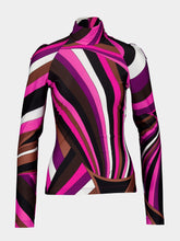 Pucci Fuchsia Pink Iride-Print Top