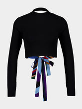 Pucci Black Cropped Sweater