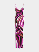 Pucci Fuchsia Pink Iride-Print Silk Dress