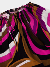 Pucci Bright Pink Iride-Print Off-Shoulder Top