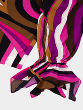 Pucci Bright Pink Iride-Print Off-Shoulder Top