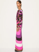 Pucci Bright Pink Iride-Print Off-Shoulder Top