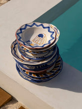 House of Capricorn Hand-Painted Comporta The Water Carrier Stoneware Soup Plate