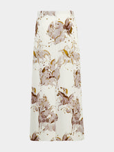 Altuzarra Benji Silk Skirt with Saddle Horse Print