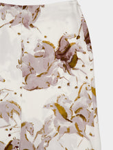 Altuzarra Benji Silk Skirt with Saddle Horse Print