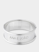 Leitão & Irmão Round Silver Napkin Ring Half Cana Model