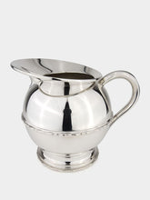 Leitão & Irmão Silver Water Jug with Center Band