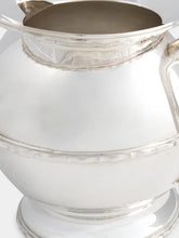 Leitão & Irmão Silver Water Jug with Center Band