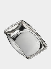 Leitão & Irmão Silver Rectangular Geometric Bowl