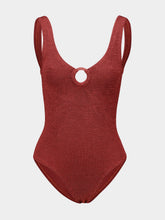 Hunza G Metallic Rosewood Celine Swimsuit