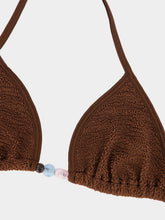 Hunza G Metallic Chocolate Gina Beaded Bikini