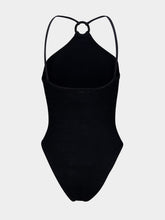 Hunza G Black Jasmine Swim With Tonal Hoop