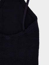 Hunza G Black Jasmine Swim With Tonal Hoop
