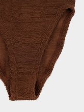 Hunza G Metallic Chocolate Mia Beaded Swim