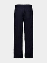 Frescobol Carioca Navy Luan Tropical Wool Trousers