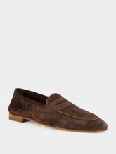 Frescobol Carioca Dark Brown Leme Suede Slipper