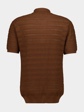 Frescobol Carioca Brown Vidal Cotton Jacquard Polo
