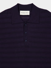 Frescobol Carioca Navy Vidal Cotton Jacquard Polo