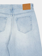 Casablanca Light Wash Graffiti Straight-Leg Jeans
