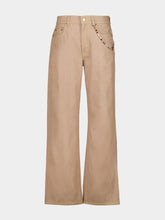 Casablanca Desert Canvas Wide-Leg Jeans