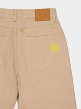 Casablanca Desert Canvas Wide-Leg Jeans